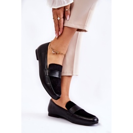 Dame Læder Loafers La.Fi 210018B-PUF Sort 2