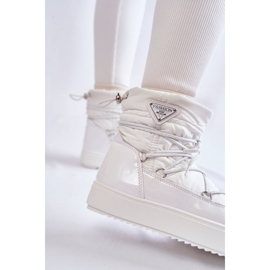 PM1 Moderigtige snestøvler med snørebånd til kvinder i hvide Carrios 5