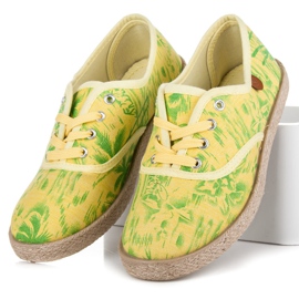 Vices Espadriller på bindingen gul 1