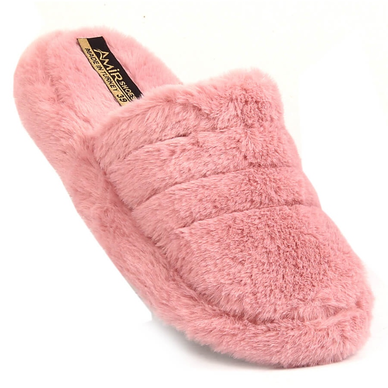 T.Sokolski Pink plys hjemmesko til kvinder T. Sokolski lyserød 1