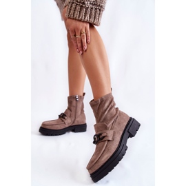 Dame ruskindsstøvler La.Fi 250042B-SU Beige 2