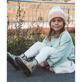 FR1 Varme børns støvler Print Pink Dexi lyserød flerfarvet 1