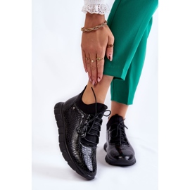 Vinceza Lette Slip-on sneakers til kvinder Sort Soroco 1