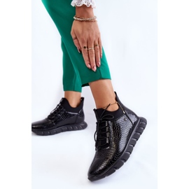 Vinceza Lette Slip-on sneakers til kvinder Sort Soroco 2