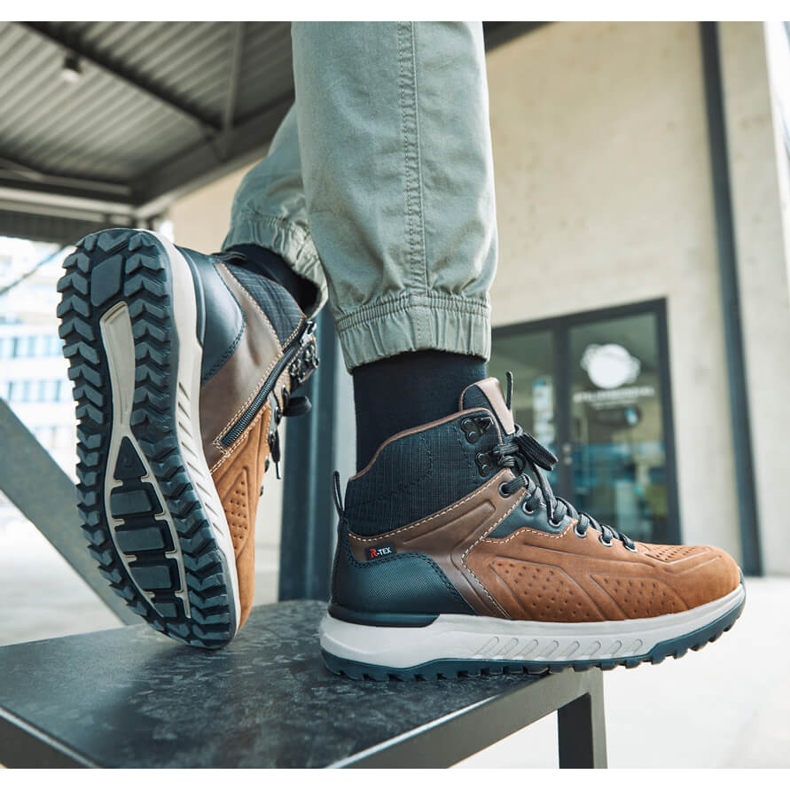 Brune herresko Rieker U0161-42 1