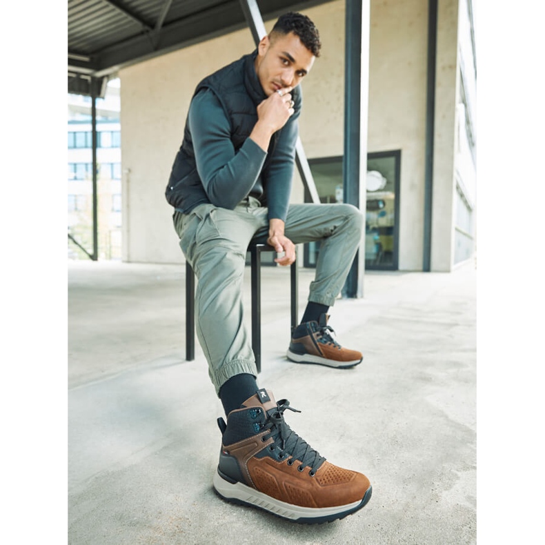 Brune herresko Rieker U0161-42 2