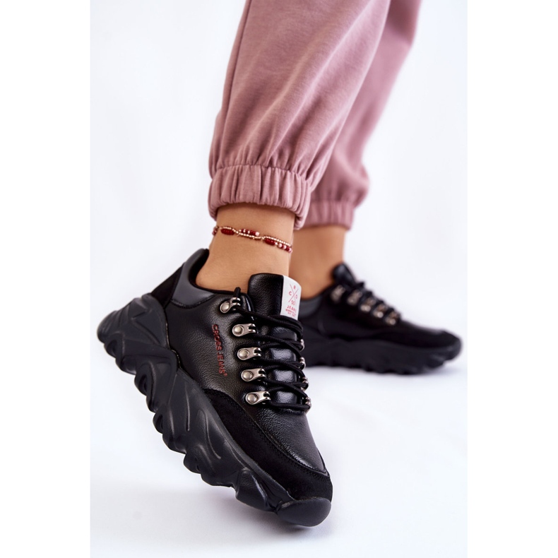 Damesneakers On The Platform Cross Jeans KK2R4073C Sort 2