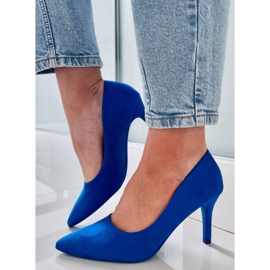 PA1 Klassiske Eurielle blå høje hæle til kvinder 2