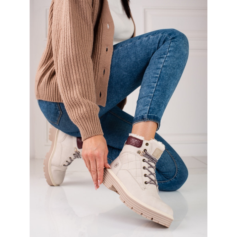 Damefangere isoleret med shelovet pels beige 2
