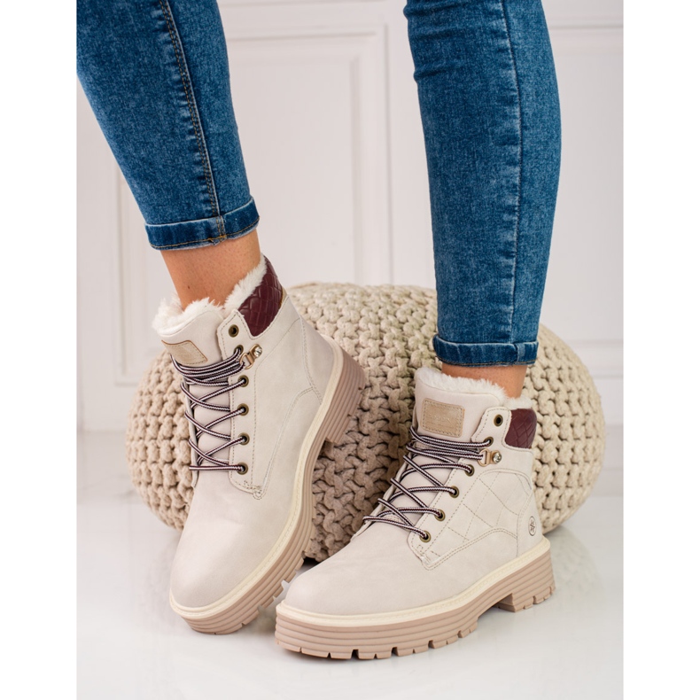 Damefangere isoleret med shelovet pels beige 1