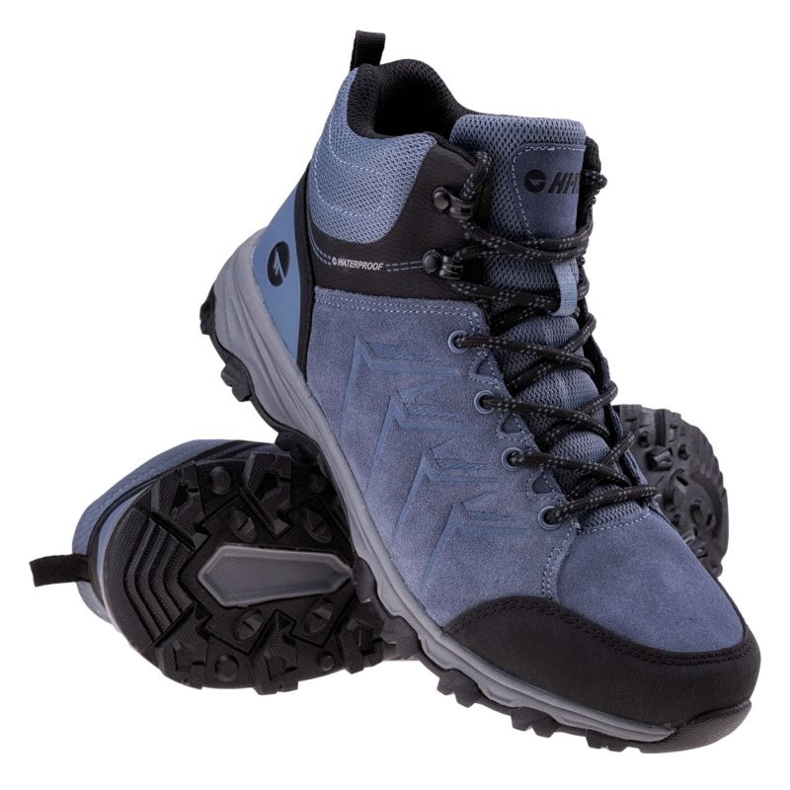 Hi-Tec Helone Mid Wp sko 92800442373 blå 1
