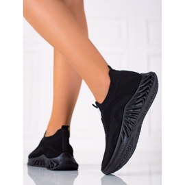 SHELOVET Slip-on sportssko sort 2