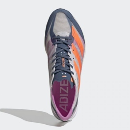 Adidas Adizero Adios 7 M GX6647 sko hvid violet orange 2