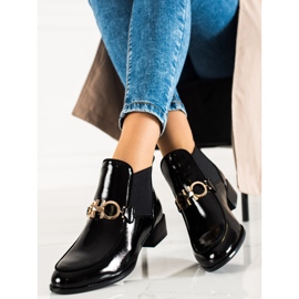 W. Potocki Elegante Slip-on Potocki støvler sort 1