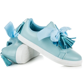 Vices Boho sneakers med bånd blå 1