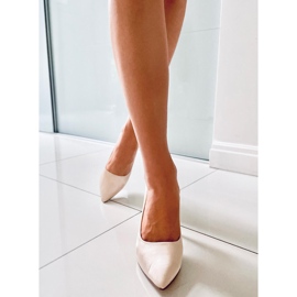 PA1 Dame satin hæle Talia Nude beige 3