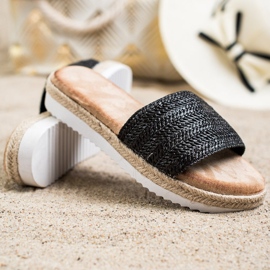SHELOVET Espadriller på platformen sort 1
