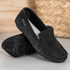 Vinceza Klassiske læder loafers sort 1