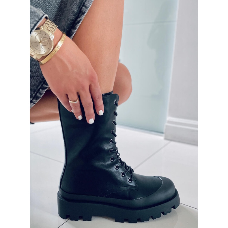 BM Knight Black snørestøvler sort 2