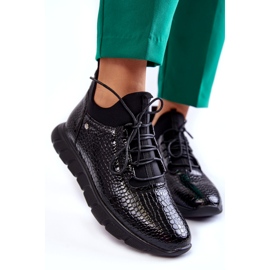 Vinceza Lette Slip-on sneakers til kvinder Sort Soroco 2
