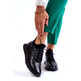 Vinceza Lette Slip-on sneakers til kvinder Sort Soroco 1