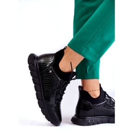 Vinceza Lette Slip-on sneakers til kvinder Sort Soroco 4