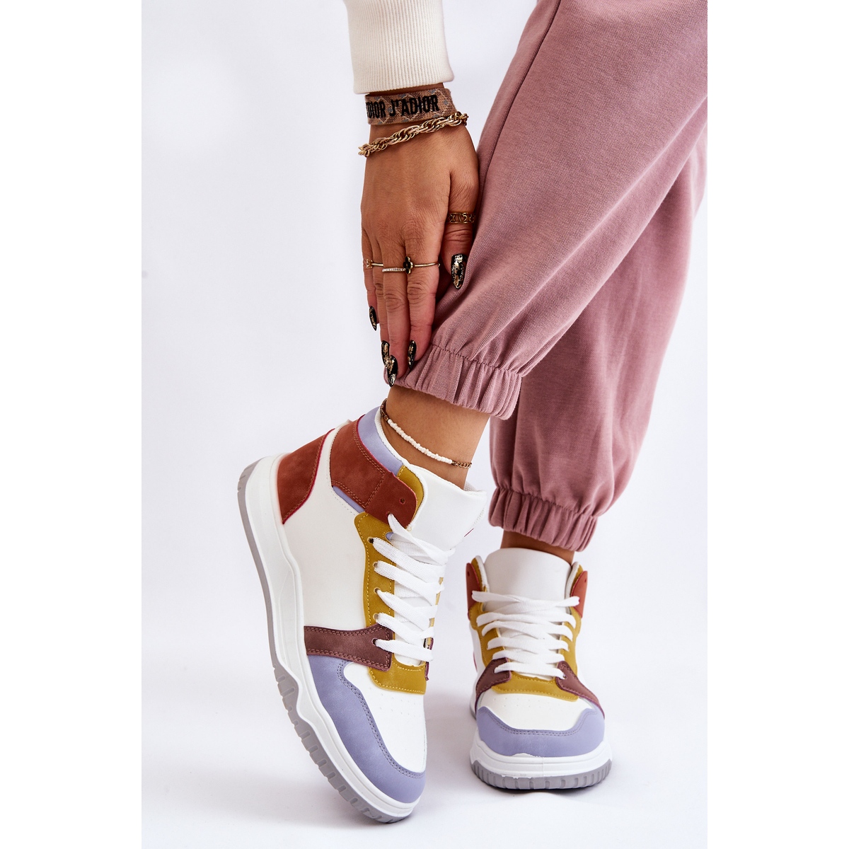 BM sportssko kvinder Sneakers Multicolor Rumor hvid violet - KeeShoes
