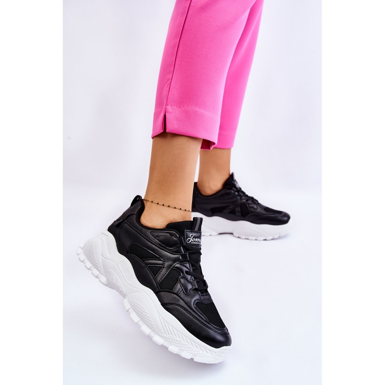 Klassiske Platform Sneakers Sort Larec 2