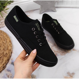 Tekstilsneakers helt sorte Big Star JJ274261 1