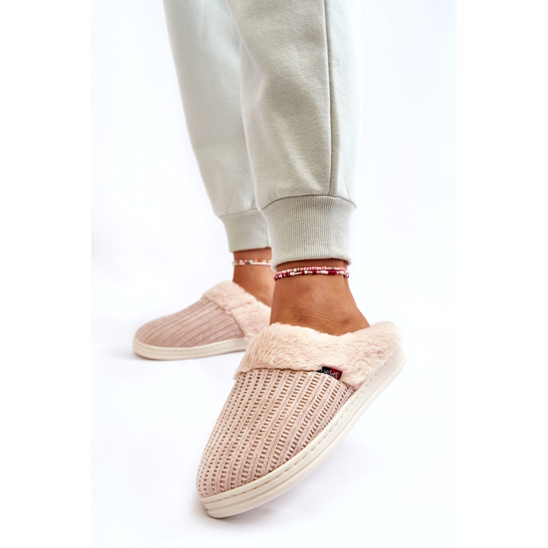 PA1 Dameisolerede Slip-On Hjemmesko Med Pels Beige Leriss 2