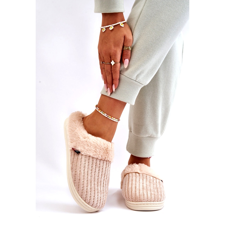 PA1 Dameisolerede Slip-On Hjemmesko Med Pels Beige Leriss 1
