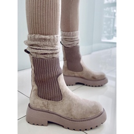 PA1 Winters Khaki elastiske ankelstøvler grå 2