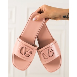 SHELOVET Lyserøde flip -flops 1