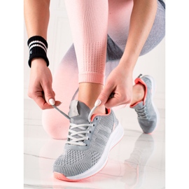 TRENDI Tekstil sport sko grå 1