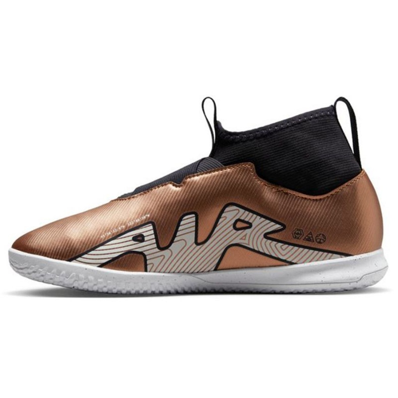 Nike Zoom Mercurial Vapor 15 Academy Qatar Ic Jr DR6050 810 fodboldsko brun hvid 1