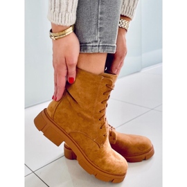 PA1 Zoe Camel-snørearbejdere beige 2
