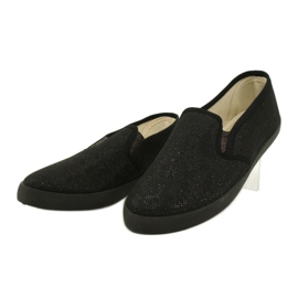 Sabatina Slip-on sneakers sort glitter DMC-15 2