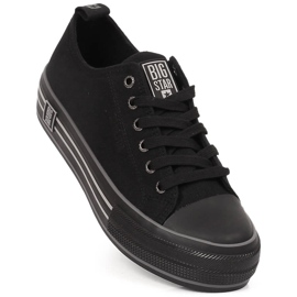 Damesneakers på platformen sorte Big Star LL274184 1