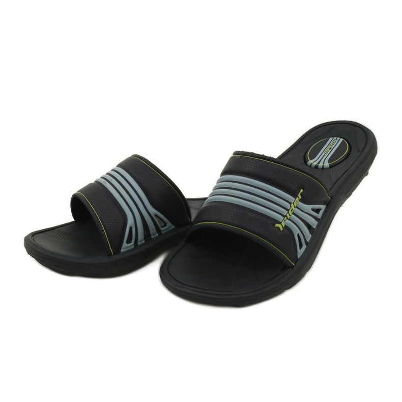 Rider Pool Børns flip flops 80341 Navy-Blue Stripes blå blå 2