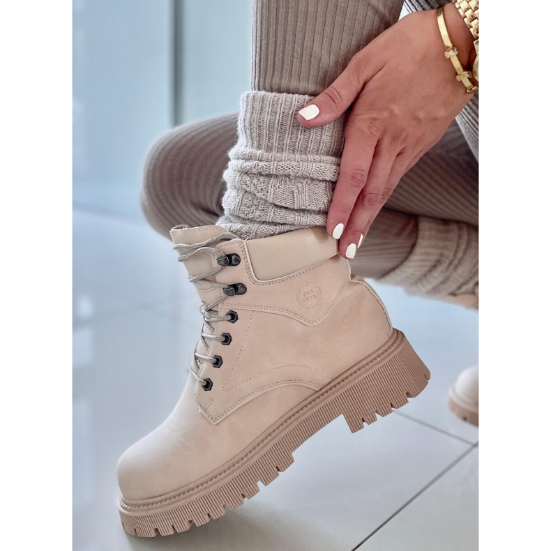 Inna Trapper støvler isoleret Basco Beige 2