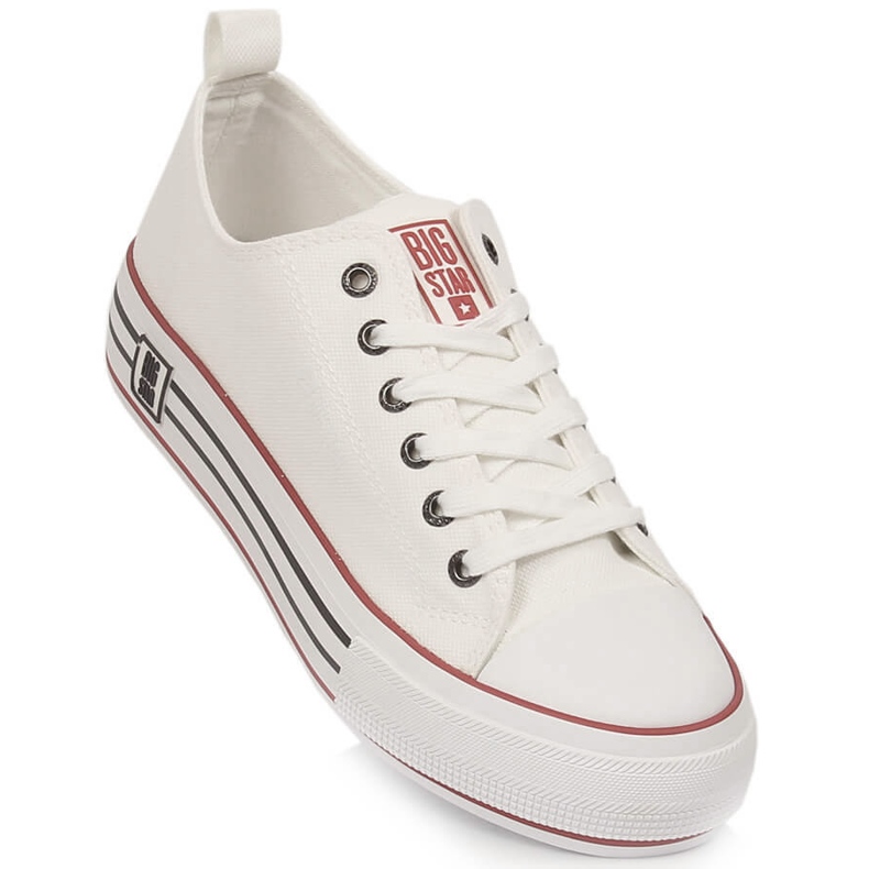 Kvinders sneakers på platformen hvide Big Star LL274180 1