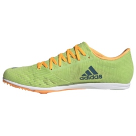 Spike sko adidas Distancestar M GY0947 orange grøn 1