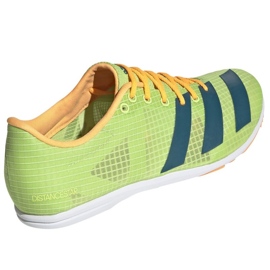 Spike sko adidas Distancestar M GY0947 orange grøn 2