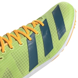 Spike sko adidas Distancestar M GY0947 orange grøn 5