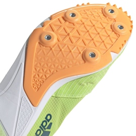 Spike sko adidas Distancestar M GY0947 orange grøn 6