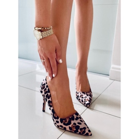 BM Stilletter til kvinder Telisha Leopard beige brun 1