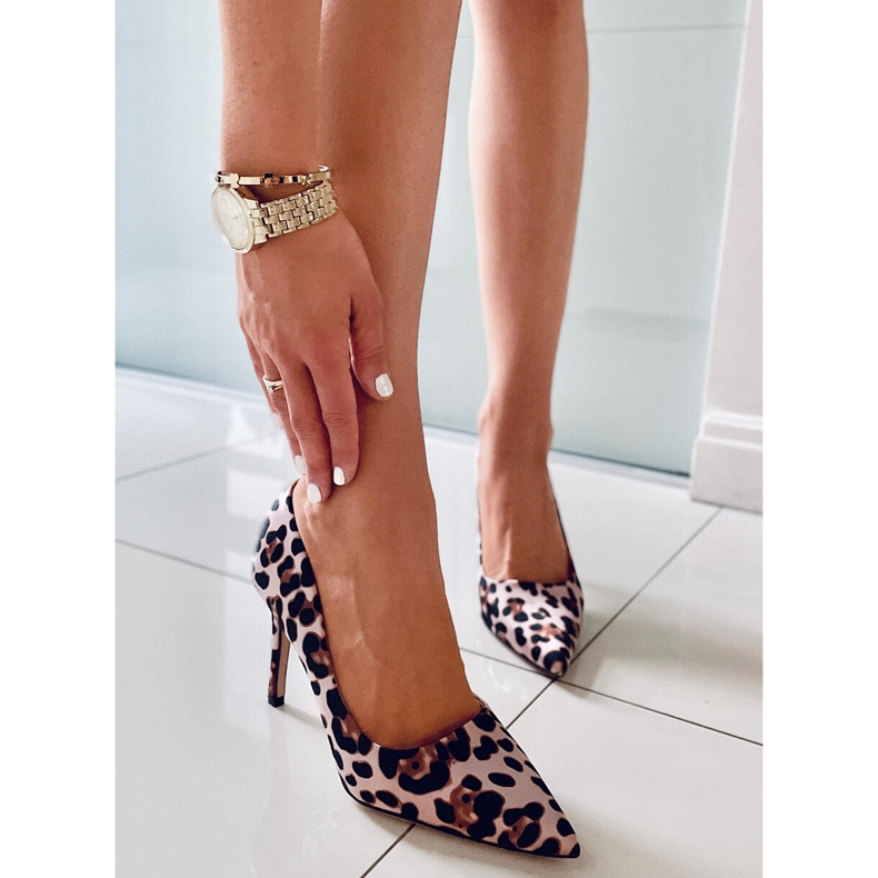 BM Stilletter til kvinder Telisha Leopard beige brun 1