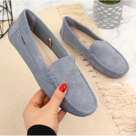 Blå eVento loafers til kvinder 3