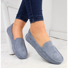Blå eVento loafers til kvinder 1