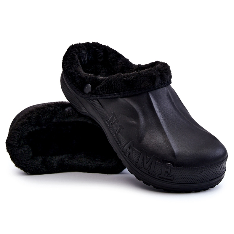 PM2 Varme Crocs slides til mænd, sort Calmo 3